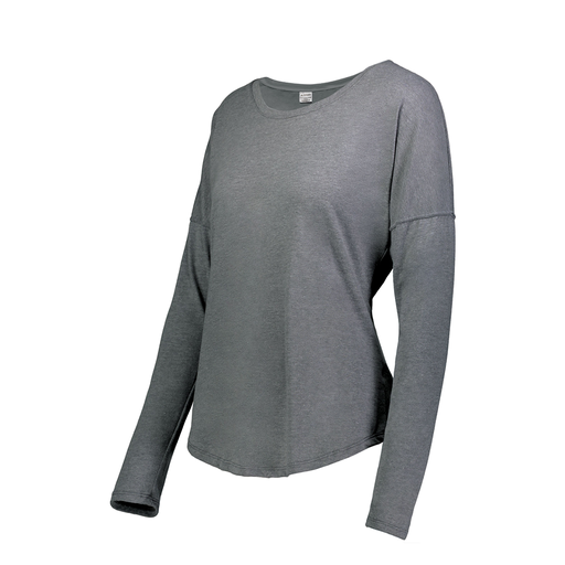 [FTLCUBGY-FAXS-LOGO1] Decker Women's Tri-Blend T-Shirt - Long Sleeve (Female Adult XS, Gray)